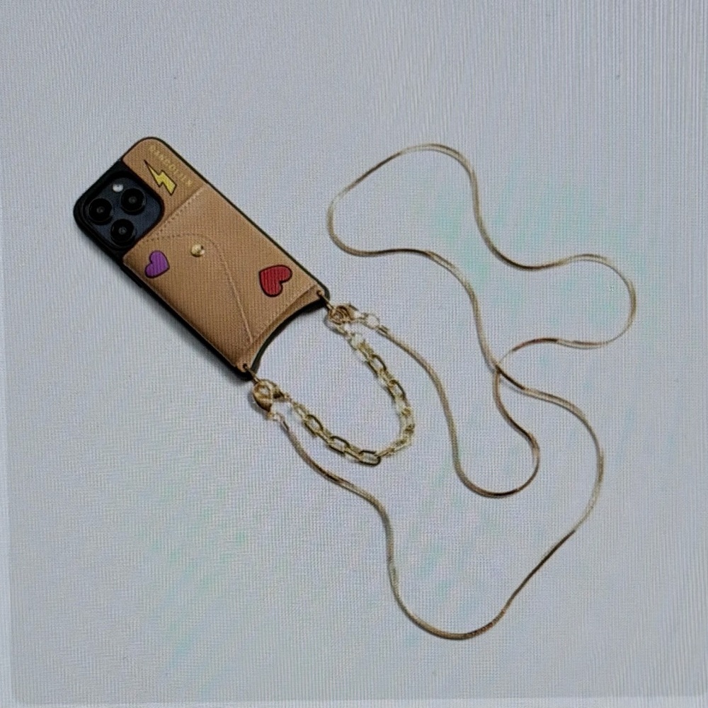 Stylish Tan Phone Case with Strap